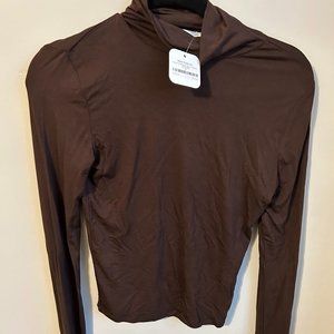 Boutique Double Zero Brand  Chocolate Colored Turtleneck